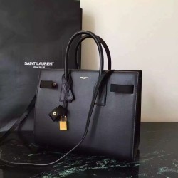 Saint Laurent Small Sac De Jour Bag In Black Leather YSLBS81371