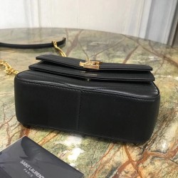 Saint Laurent Small Sulpice Bag In Black Matelasse Leather YSLBS81380