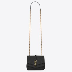 Saint Laurent Small Sulpice Bag In Black Matelasse Leather YSLBS81380