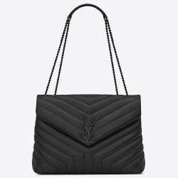 Saint Laurent So Black Loulou Medium Shoulder Bag YSLBS81382