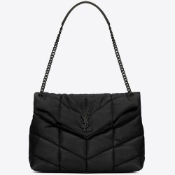 Saint Laurent So Black Loulou Puffer Medium Bag YSLBS81383