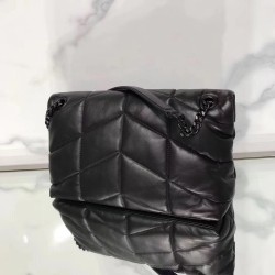 Saint Laurent So Black Loulou Puffer Small Bag YSLBS81384