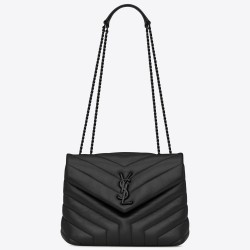 Saint Laurent So Black Loulou Small Shoulder Bag YSLBS81386