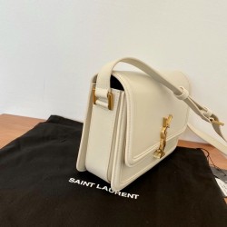 Saint Laurent Solferino Medium Bag In White Calfskin YSLBS81394