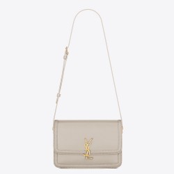 Saint Laurent Solferino Medium Bag In White Calfskin YSLBS81394