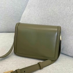 Saint Laurent Solferino Small Bag In Khaki Calfskin YSLBS81401