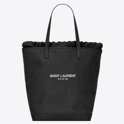 Saint Laurent Teddy Shopping Bag In Raffia YSLBS81427