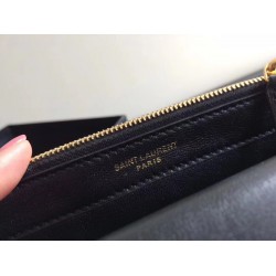 Saint Laurent WOC Kate Tassel Chain Wallet In Black Calfskin YSLBS81448